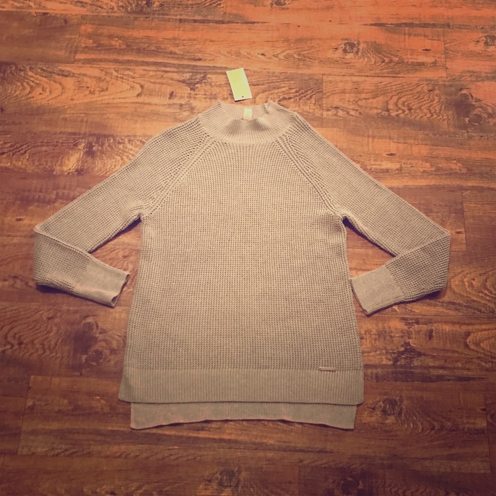 Michael Kors Gray Heather Knit Sweater Size M